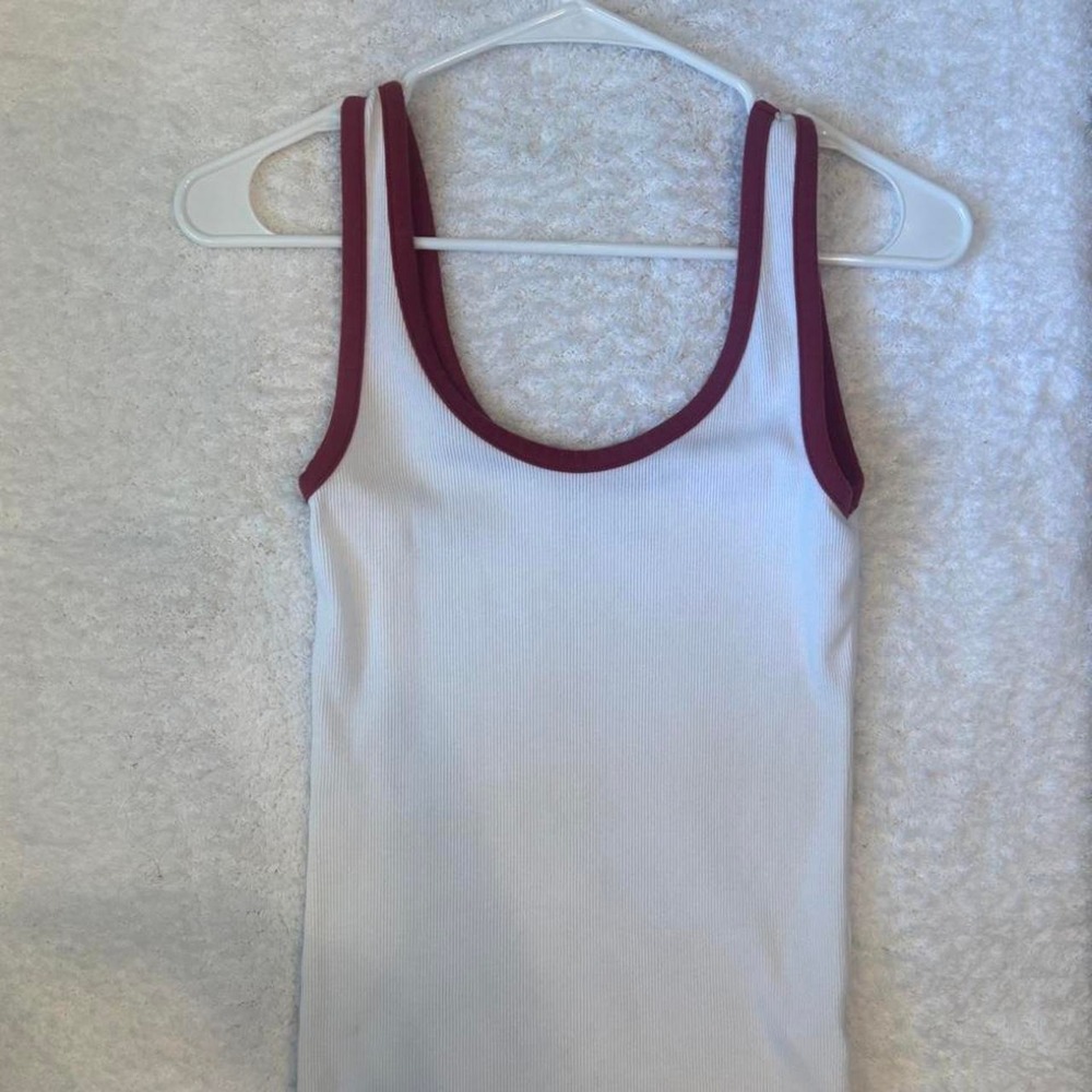 aerie double scoop neck tank